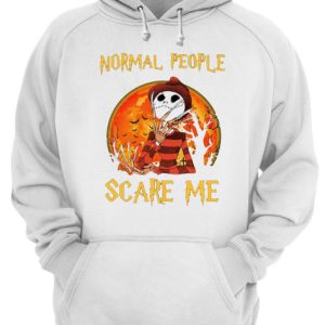 Freddy Krueger and Jack Skellington Normal People Scare Me shirt 3