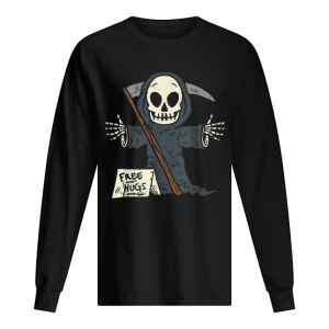 Free Hugs Grim Reaper Scary Funny Halloween Costume shirt
