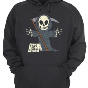 Free Hugs Grim Reaper Scary Funny Halloween Costume shirt 3