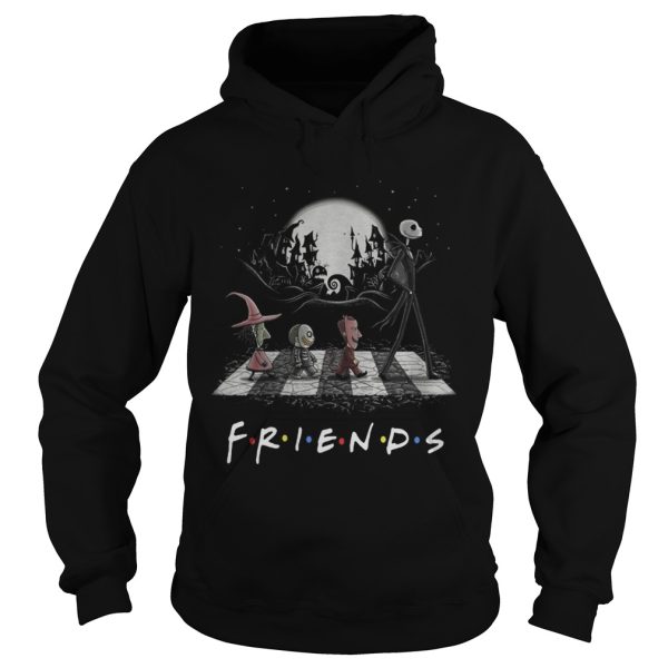 Friends TV show The Nightmare Before Christmas Abbey Road Halloween shirt