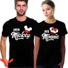 Funny Couple T-Shirt Her Mickey His Minnie