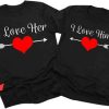 Funny Couple T-Shirt I Love Her And Him