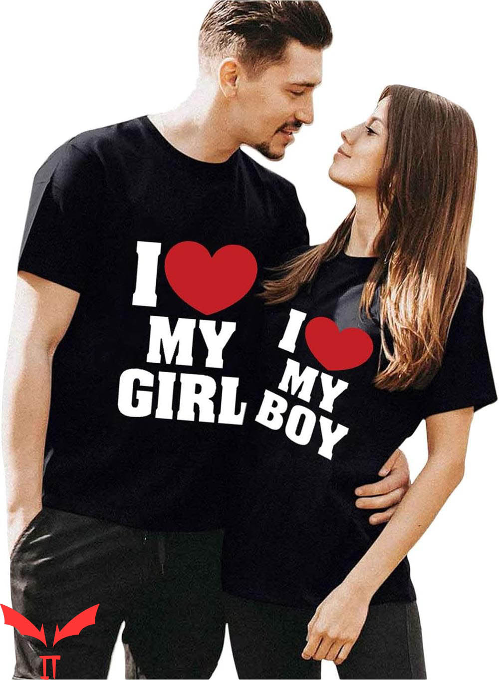 Funny Couple T-Shirt I Love My Girl And Boy Funny Couple T-Shirt I Love My Girl And Boy
