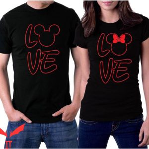 Funny Couple T-Shirt Love Mickey