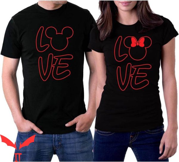 Funny Couple T-Shirt Love Mickey