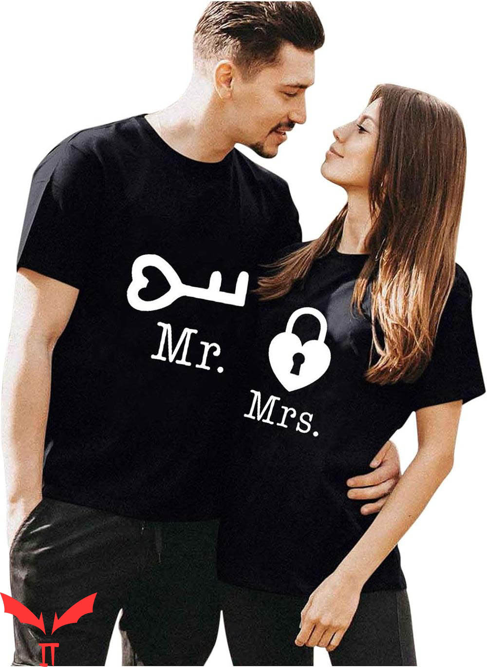 Funny Couple T-Shirt Mr And Mrs The Right Key Funny Couple T-Shirt Mr And Mrs The Right Key