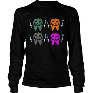 Funny Dental Halloween Tooth Pumpkin Dentist Halloween Gift TShirt