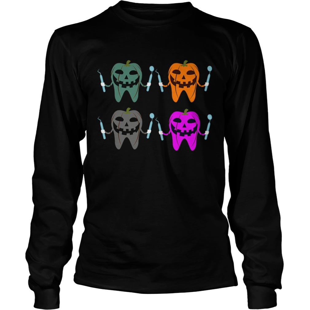 Funny Dental Halloween Tooth Pumpkin Dentist Halloween Gift TShirt Funny Dental Halloween Tooth Pumpkin Dentist Halloween Gift TShirt