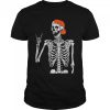 Funny Halloween Punk Rocker Skeleton Hand Rock On Costume T-Shirt