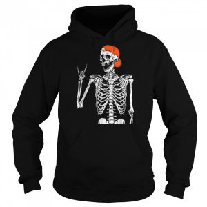Funny Halloween Punk Rocker Skeleton Hand Rock On Costume T Shirt B0BKL4LCXK 5
