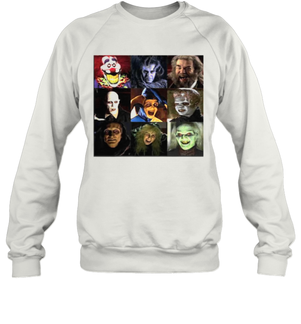 Funny Horror Characters Face Halloween T-Shirt