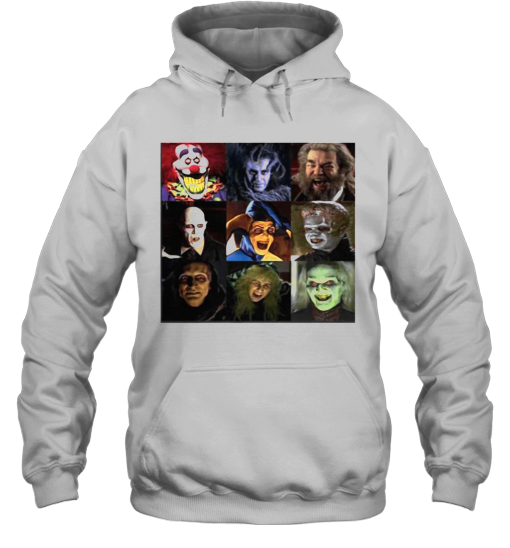 Funny Horror Characters Face Halloween T-Shirt Funny Horror Characters Face Halloween T-Shirt