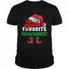 Funny Santa’s Favorite Physiotherapist Christmas T-Shirt