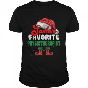Funny Santa’s Favorite Physiotherapist Christmas T-Shirt