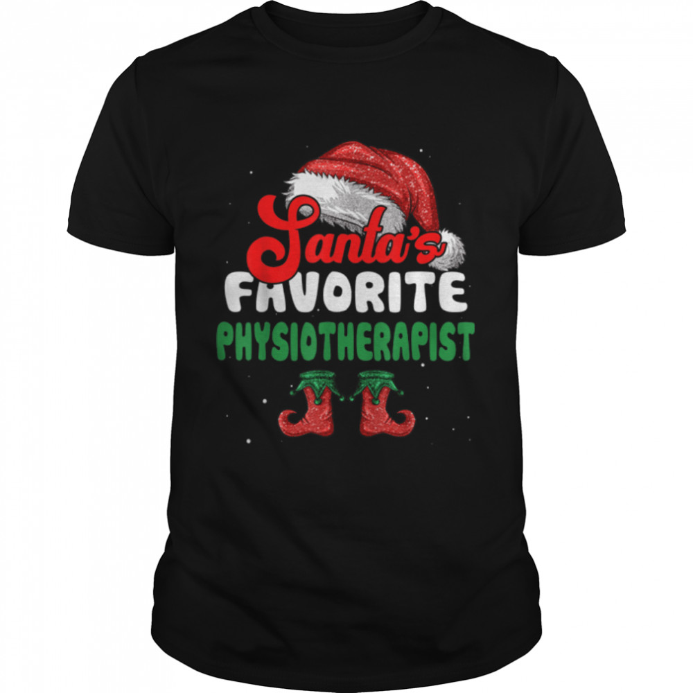 Funny Santa's Favorite Physiotherapist Christmas T-Shirt Funny Santa's Favorite Physiotherapist Christmas T-Shirt