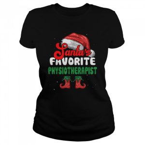 Funny Santa’s Favorite Physiotherapist Christmas T-Shirt