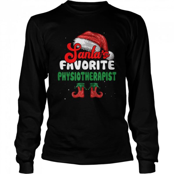 Funny Santa’s Favorite Physiotherapist Christmas T-Shirt