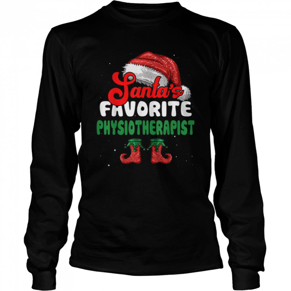 Funny Santa's Favorite Physiotherapist Christmas T-Shirt Funny Santa's Favorite Physiotherapist Christmas T-Shirt