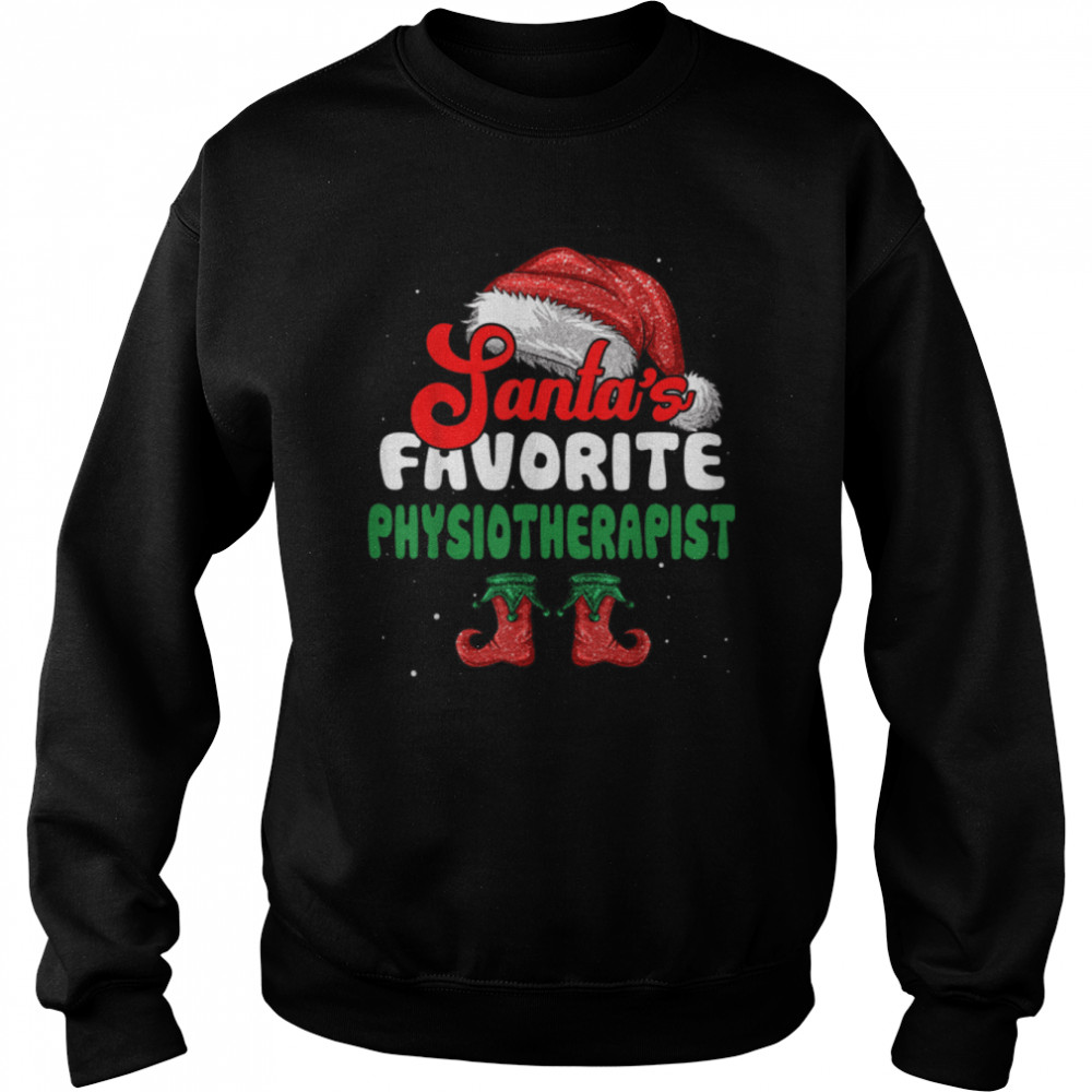 Funny Santa's Favorite Physiotherapist Christmas T-Shirt Funny Santa's Favorite Physiotherapist Christmas T-Shirt
