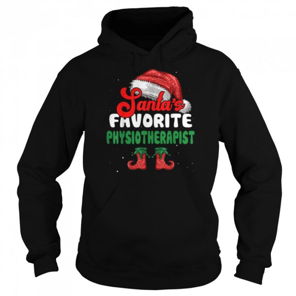 Funny Santa’s Favorite Physiotherapist Christmas T-Shirt