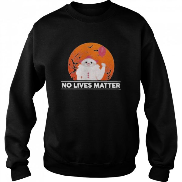 Funny Sloth Pennywise No Lives Matter Halloween shirt