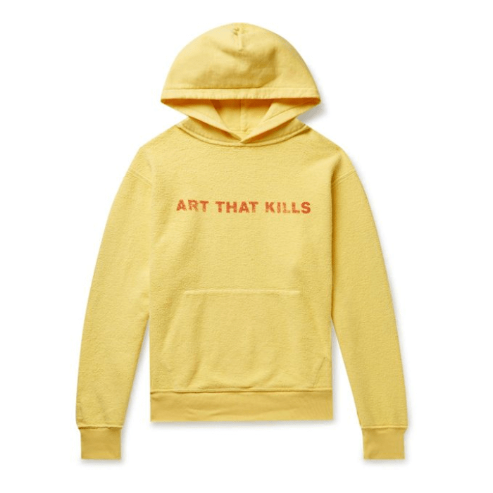 GALLERY DEPT. Art That Kills Reversible Hoodie Yellow GALLERY DEPT. Art That Kills Reversible Hoodie Yellow