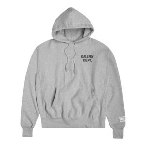 GALLERY DEPT. Grey Logo Print Hoodie