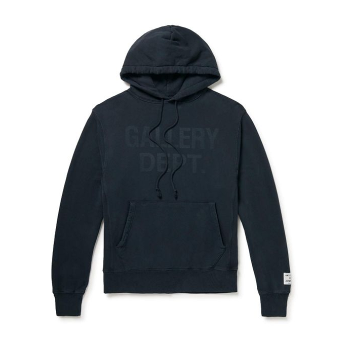 GALLERY DEPT. Logo Print Cotton Jersey Hoodie GALLERY DEPT. Logo Print Cotton Jersey Hoodie