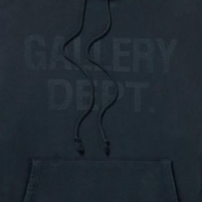GALLERY DEPT. Logo Print Cotton Jersey Hoodie GALLERY DEPT. Logo Print Cotton Jersey Hoodie