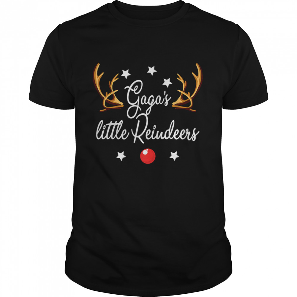 Gaga’s Little Reindeers Reindeers Christmas T-Shirt Gaga’s Little Reindeers Reindeers Christmas T-Shirt