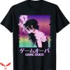 Game Over T-Shirt Japanese Vaporwave Sad Anime Girl Game Tee