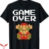 Game Over T-Shirt Over Mario Fall T-Shirt Trending