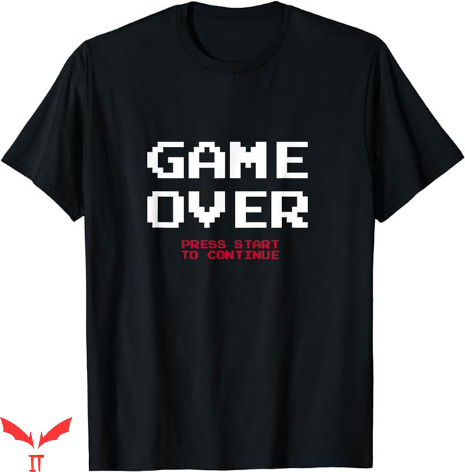 Game Over T-Shirt Press Start To Continue T-Shirt Trending Game Over T-Shirt Press Start To Continue T-Shirt Trending