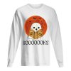 Ghost Boo reading boooooook Halloween shirt
