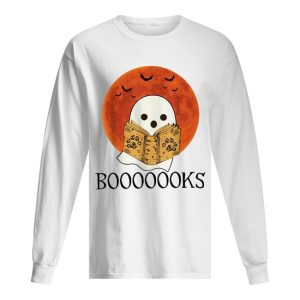 Ghost Boo reading boooooook Halloween shirt