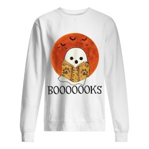 Ghost Boo reading boooooook Halloween shirt