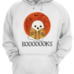 Ghost Boo reading boooooook Halloween shirt 3