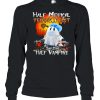 Ghost Half Medical Technologist Half Vampire Halloween T-shirt