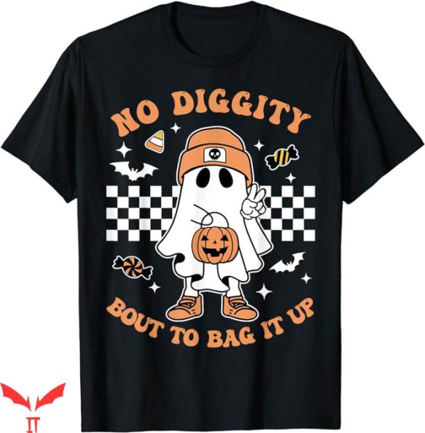 Ghost Malone T-Shirt No Diggity Bout To Bag It Up Ghost Tee