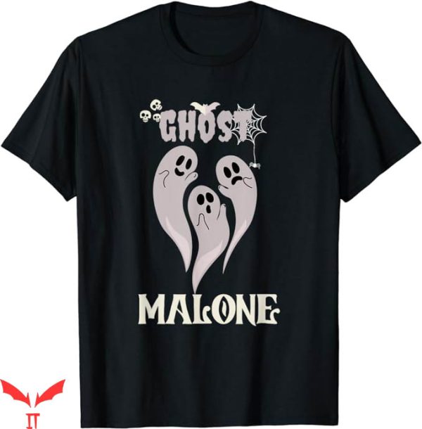 Ghost Malone T-Shirt Spooky Season Fall Cute Ghost Tee
