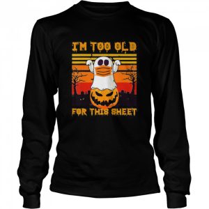 Ghost Mask Halloween Tee I’m Too Old For Sheet Quarantine shirt