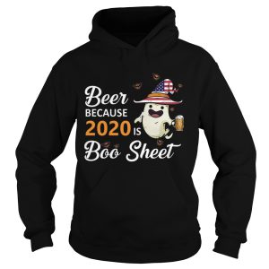 Ghost Witch American Flag Beer Because 2020 Is Boo Sheet shirt