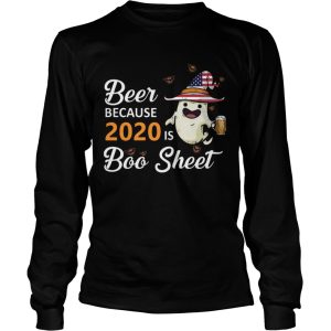 Ghost Witch American Flag Beer Because 2020 Is Boo Sheet shirt