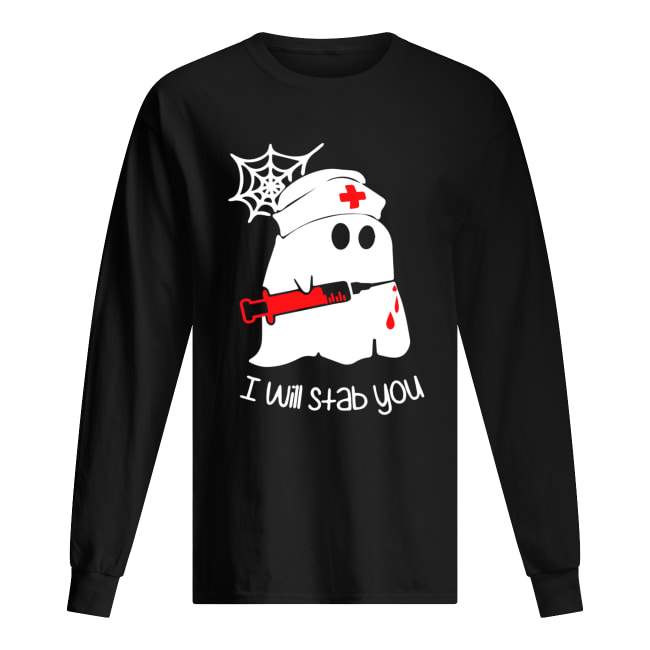 Ghost boo I will stab you shirt Ghost boo I will stab you shirt