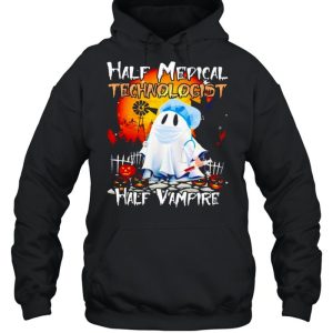 Ghost half medical technologist half vampire Halloween shirt 3