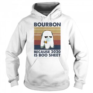 Ghost mask bourbon because 2020 is boo sheet vintage retro shirt 3