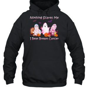 Ghost nothing scares me I beat Breast Cancer shirt 3