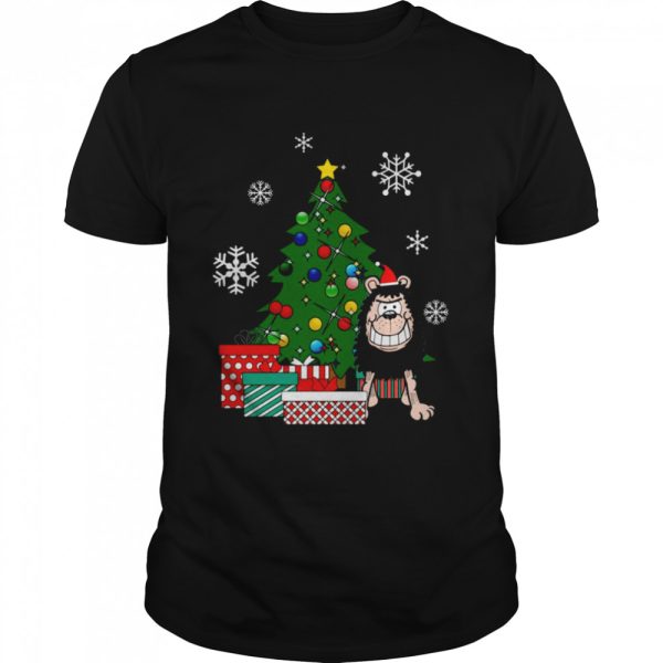 Gnasher Around The Christmas Tree Dennis the Menace shirt