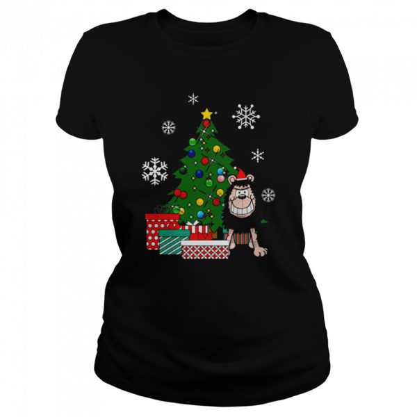 Gnasher Around The Christmas Tree Dennis the Menace shirt