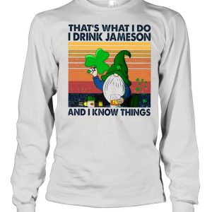 Gnome Thats What I Do I Drink Jameson And I Know Thing Vintage shirt 3